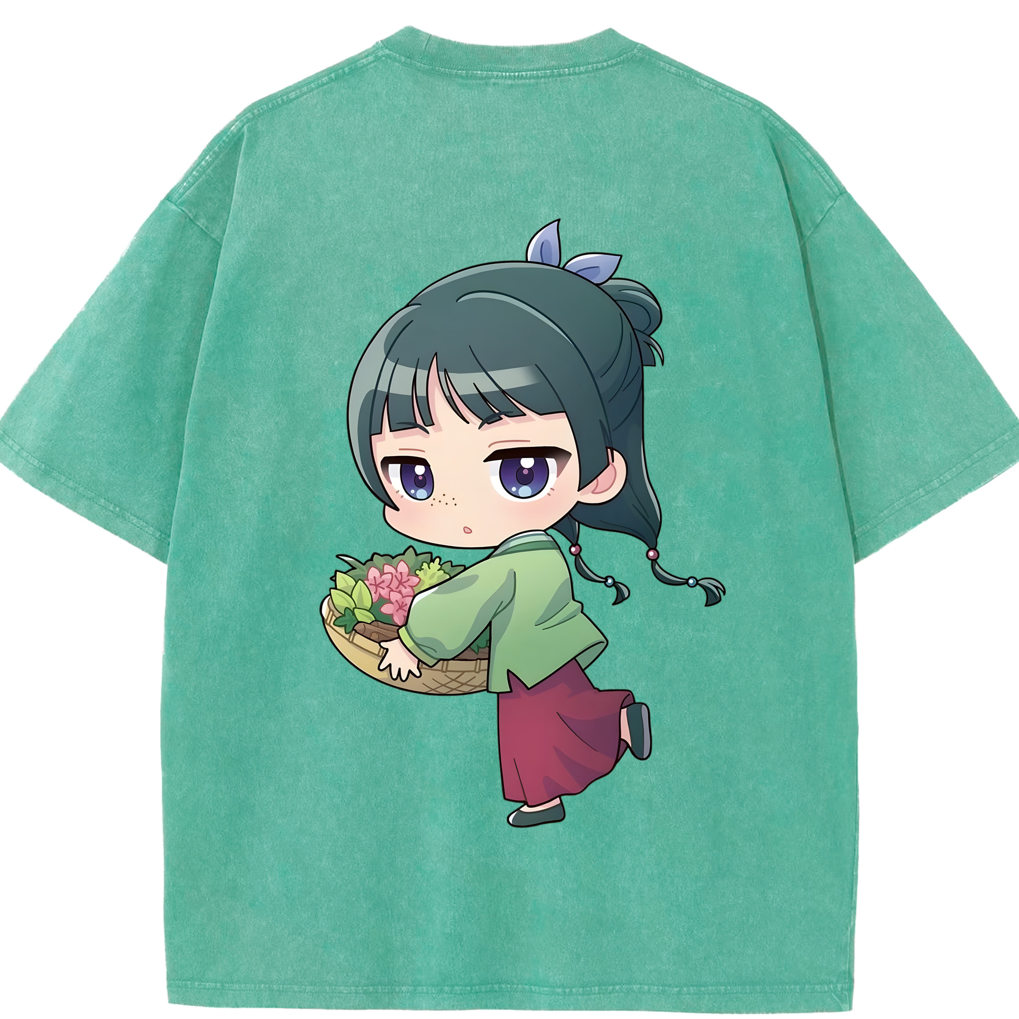 （画像用） 薬屋のひとりごと The Apothecary Diaries 綿100% ヴィンテージ風 半袖Tシャツ（背面プリント）